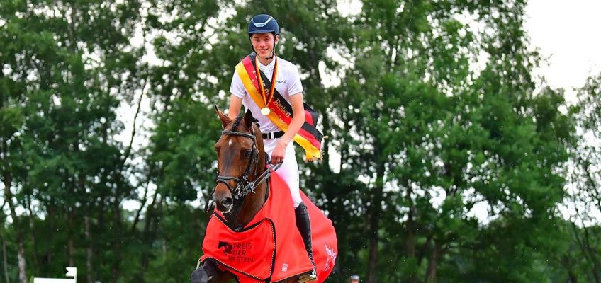 Hannes Ahlmann vor Calvin Böckmann und Max Haunhorst beim Preis der Besten