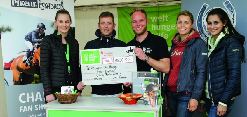 Pikeur/Eskadron Charity-Fan-Shopping – 9.600 € an Initiative Reiten gegen den Hunger