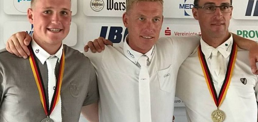 Überraschung auch für den Sieger: Mario Stevens Deutscher Meister