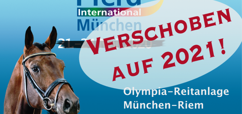Pferd International München muss auf 2021 verschoben werden