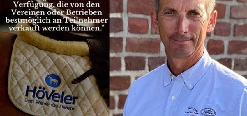 Holger Hetzel und Höveler: Tolles Hilfsangebot für Reitvereine