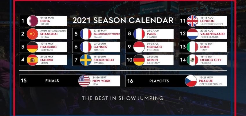 Longines Global Champions Tour und Global Champions League: Der Turnier-Kalender für 2021 steht fest!