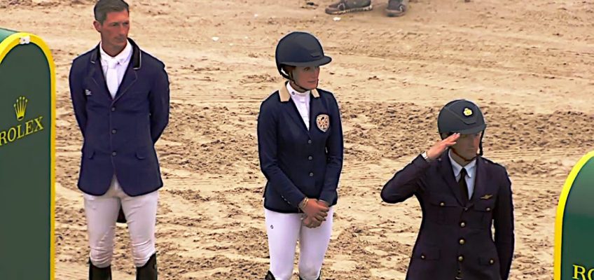 Jessica Springsteen fängt Daniel Deusser beim Rolex GP in Brüssel noch ab!