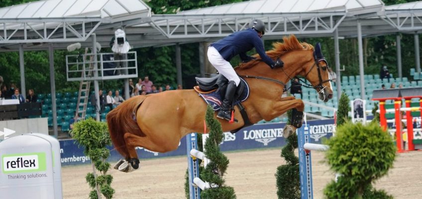 Hansi Dreher bester Deutscher im 1,50 m-Springen von Acona