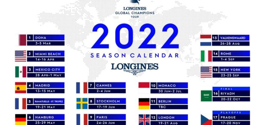 17 Turniere rund um den Globus: Der Kalender 2022 der LGCT ist raus!