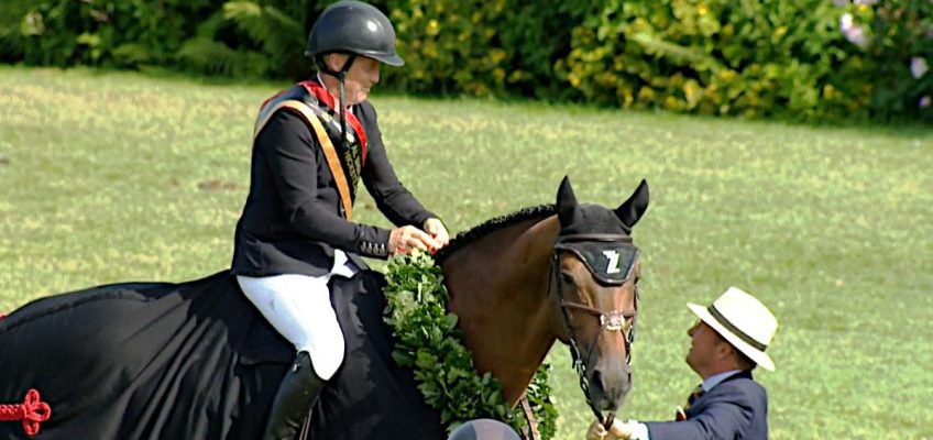 Shane Breen feiert vor Shane Breen beim Derby in Hickstead seinen ersten Sieg!