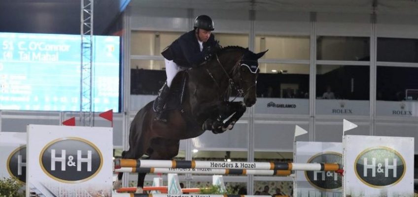 Cian O’Connor siegt im Stechen des CSI3* von Knokke vor Kendra Brinkop