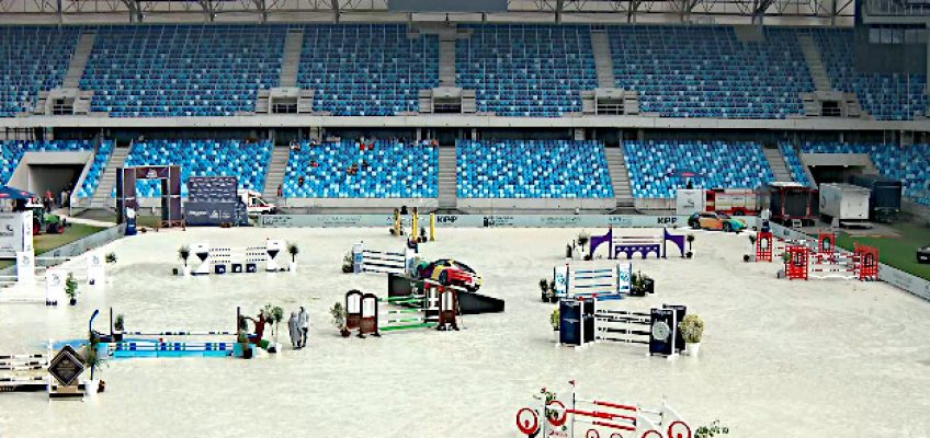 CSIO3* Springen in Bratislava ertrinkt in Blitz, Donner und Starkregen