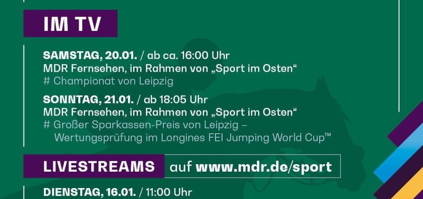 Die PARTNER PFERD – alle TV- und Streaming-Zeiten des Weltcup-Turniers