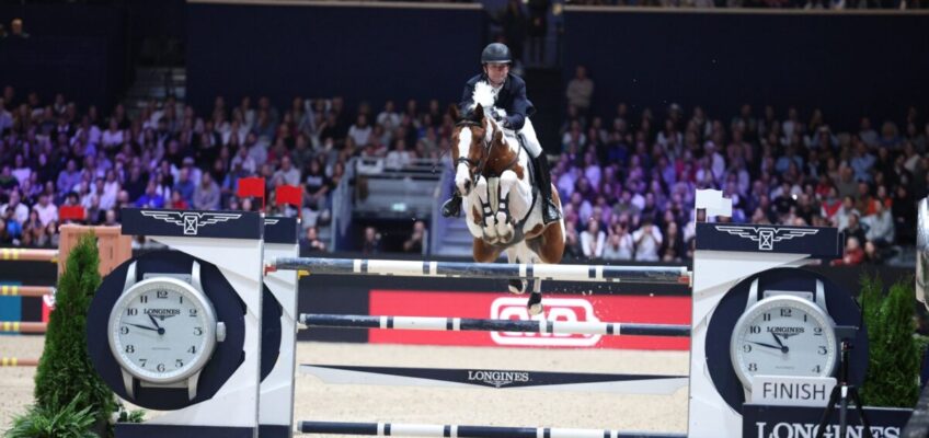 Gerrit Nieberg Zweiter im Stechen der Aloga Christmas Classic im Sentower Park