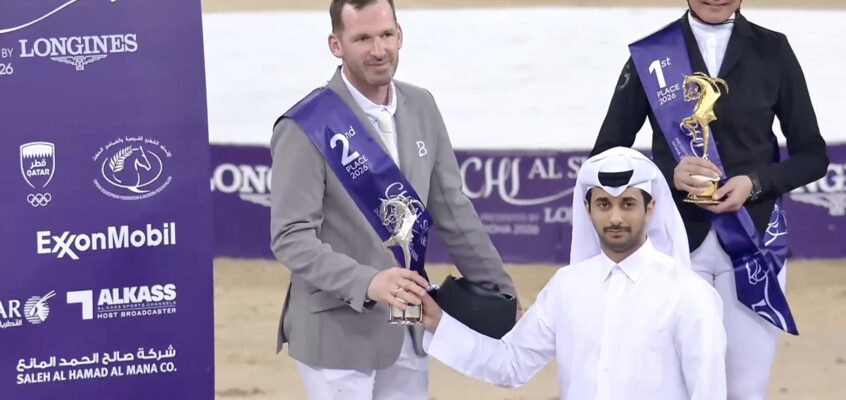Guter Start: Philipp Weishaupt und Mastermind RL werden Zweite im CSI3* Grand Prix in Doha