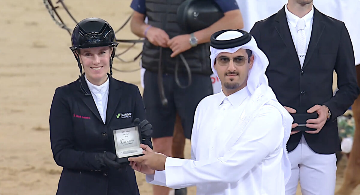 Janne Meyer-Zimmermann Zweite im 5* Weltranglisten-Springen in Doha