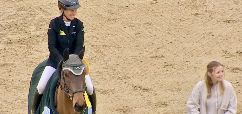 Zwei auf einen Streich: Barbara Schnieper galoppiert Michael Jung in Mannheim gleich 2. Mal davon