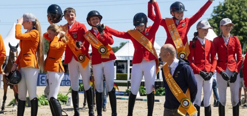 Deutschlands Children und Junioren gewinnen ihren Nationenpreis beim CSIO in Zuidwolde