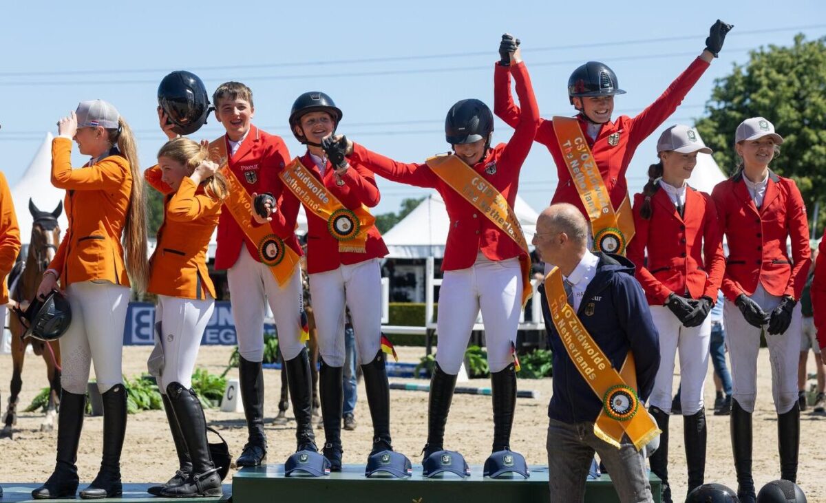 Deutschlands Children und Junioren gewinnen ihren Nationenpreis beim CSIO in Zuidwolde