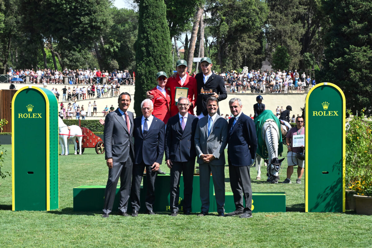 Piergiorgio Bucci gewinnt Rolex Grand Prix in Rom vor Jörne Sprehe und Richard Vogel
