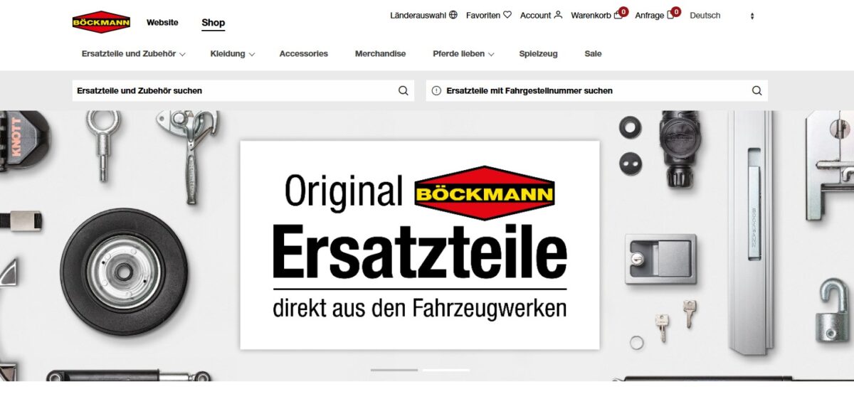 Böckmann erweitert Ersatzteileshop um vollständige B2B-Funktionalität