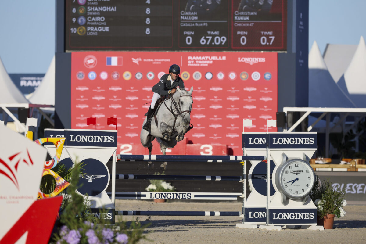 Christian Kukuk und Ciaran Nallon sichern Team Riesenbeck International Etappen-Sieg der Global Champions League in St. Tropez