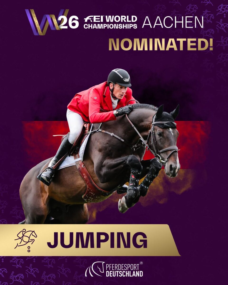Deutschlands WM-Team in Aachen: Daniel Deusser, Sophie Hinners, André Thieme, Richard Vogel und als 1. Reserve Marcus Ehning