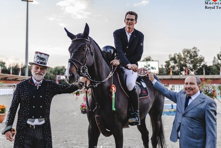 Harm Lahde als Dritter bester Deutscher im Grand Prix Qualifier fürs Weltcup-Springen in Rabat