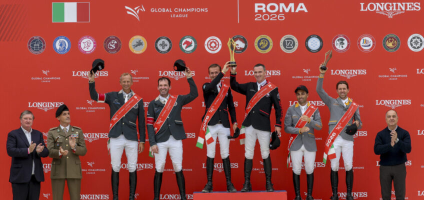 Nach Regen-Zwangspause: Philipp Weishaupt und Marco Kutscher als Team Riesenbeck Zweite der GCL-Etappe in Rom